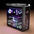 ASUS ROG Custom Gaming PC With Transparent Side Panel RGB Lighting And Internal Components