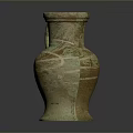 Traditional Hand Carved Ceramic Vase With Intricate Patterns And Textured Surface