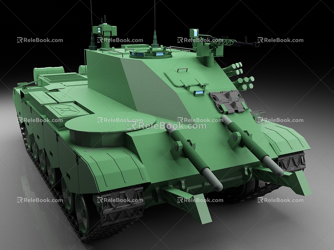 Tank 80 armored rescue vehicle 3d model