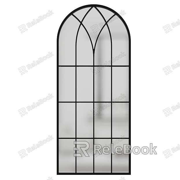 French Glass Window French Window Arched Window model