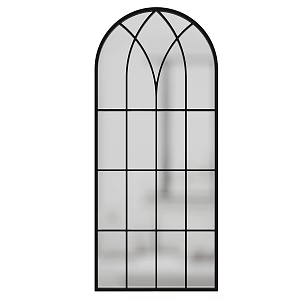 French Glass Window French Window Arched Window 3d model