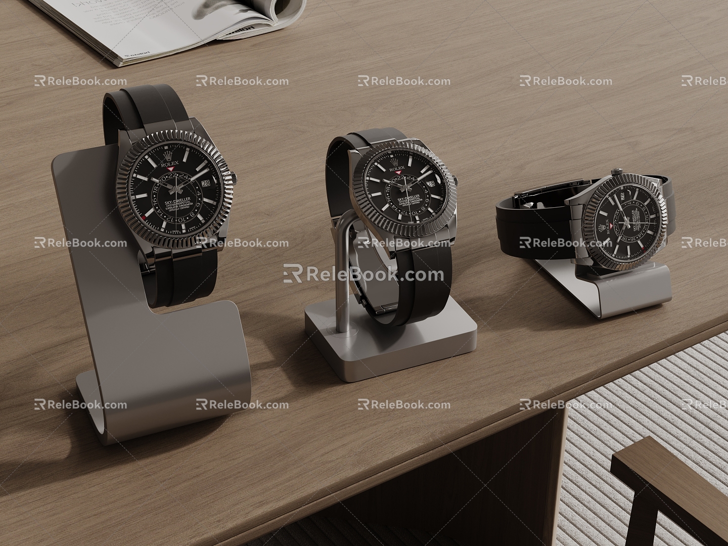 Watch Watch Watch Display Watch Stand Watch Combination Smart Watch 3d model