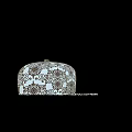 Stylish Floral Pattern Cap With White And Brown Design For Fashionable Look
