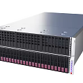 High Performance Server Rack System With Data Storage Multiple Units And Front Grilles 3d model