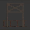 Sturdy Metal Industrial Equipment Frame with Vertical and Horizontal Cross Bracing Structure
