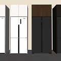 Modern Double Door Refrigerators With Various Color Designs For Kitchen