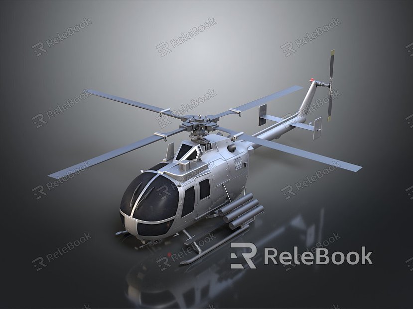 Modern gunship helicopter helicopter gunship combat helicopter model