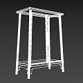 Traditional Solid Wooden Entryway Side Cabinet With Double Doors And Legs