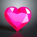 Crystal Love Heart Crystal Heart Crystal Crystal Ore Crystal Mineral Gem Ore Crystal Crystal 3d model