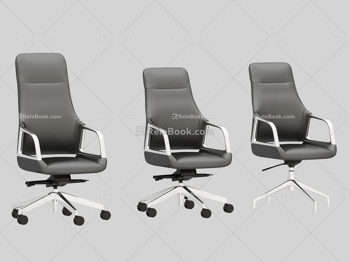 Conference Chair Class Chair Front Chair Leather Chair 3d model