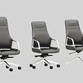 Conference Chair Class Chair Front Chair Leather Chair 3d model