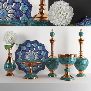 European classical furnishings ornaments 3d model