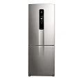 Modern Silver Double Door Refrigerator Freezer With Sleek Design And Digital 3d model