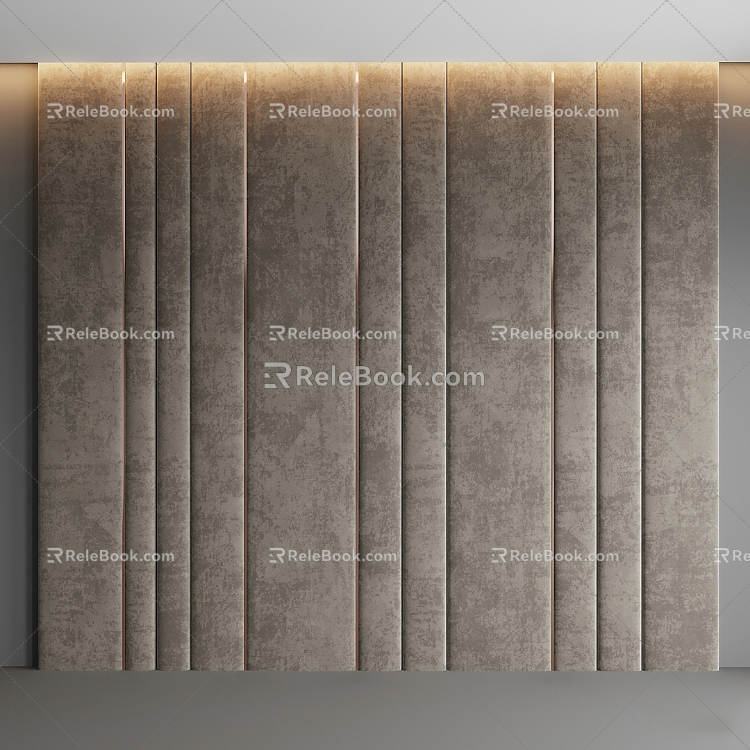 Soft bag soft bag background wall 3d model