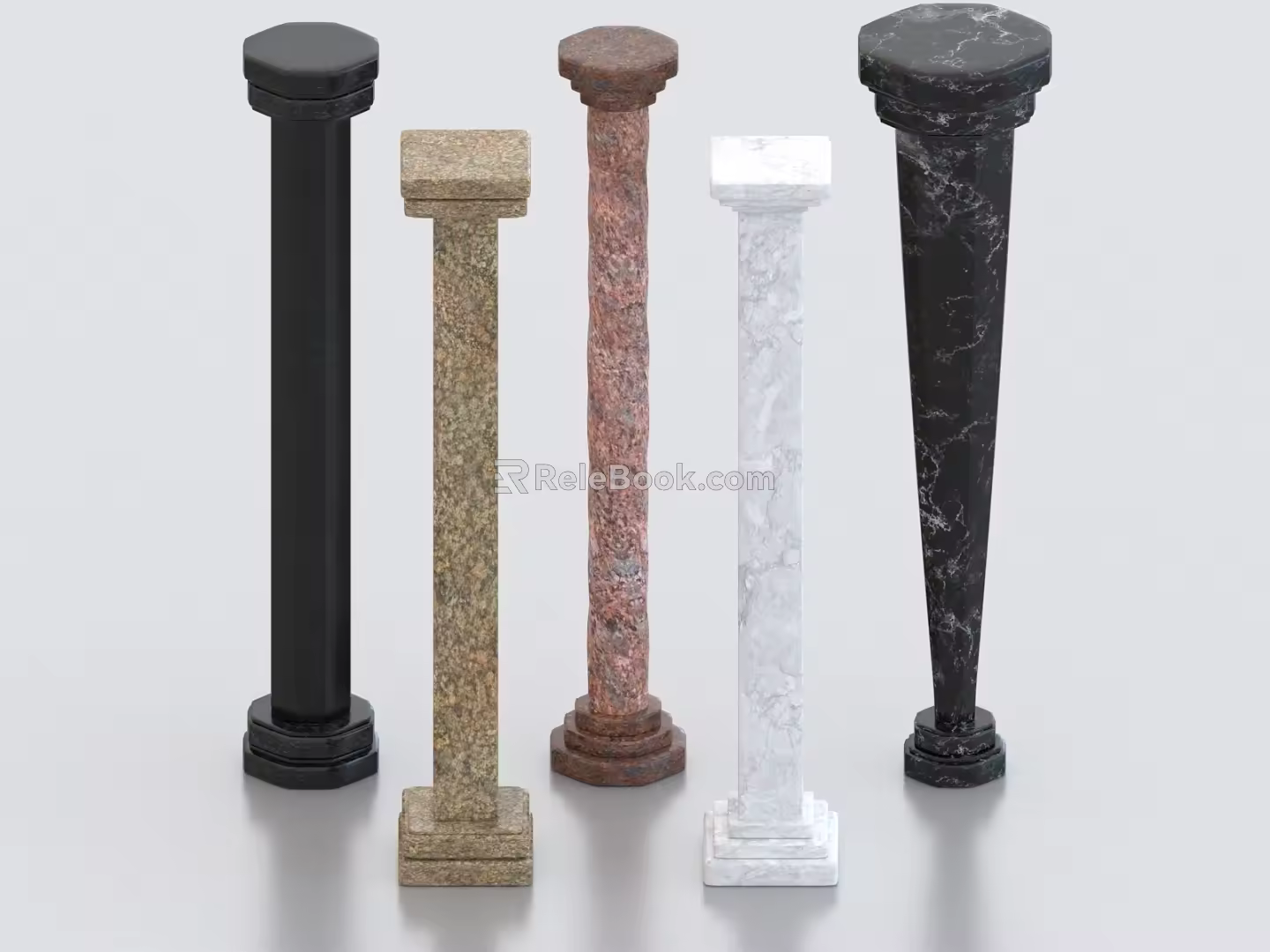 Roman Column Stone Carved Column Stone Column Garden Stone Column Panlong Column Marble Column Classical Column 3d model