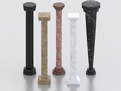 Roman Column Stone Carved Column Stone Column Garden Stone Column Panlong Column Marble Column Classical Column 3d model