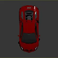 Red Luxury Sports Car With Sleek Design Black Wheels And Transparent Roof