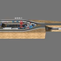Metro Construction Site Featuring Tunneling Industrial Equipment And Machinery