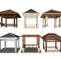 modern pavilion gazebo 3d model