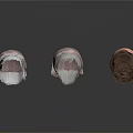 Three Patterned Hair Turbans in Pink and Brown for Daily Use