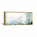 Modern abstract painting gold and silver commercial space abstract color block decorative painting 3d model