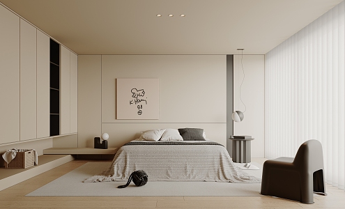 Modern Bedroom Home Master Bedroom 3d model