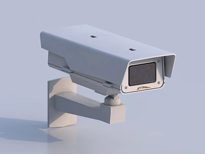 Projection Monitoring Camera Wall Mounted Security Surveillance High Definition Lens Durable Housing 3d model
