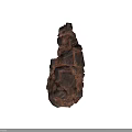 Detailed 3D Rock Models With Textured Surfaces Multiple View Angles And Wireframe Structure
