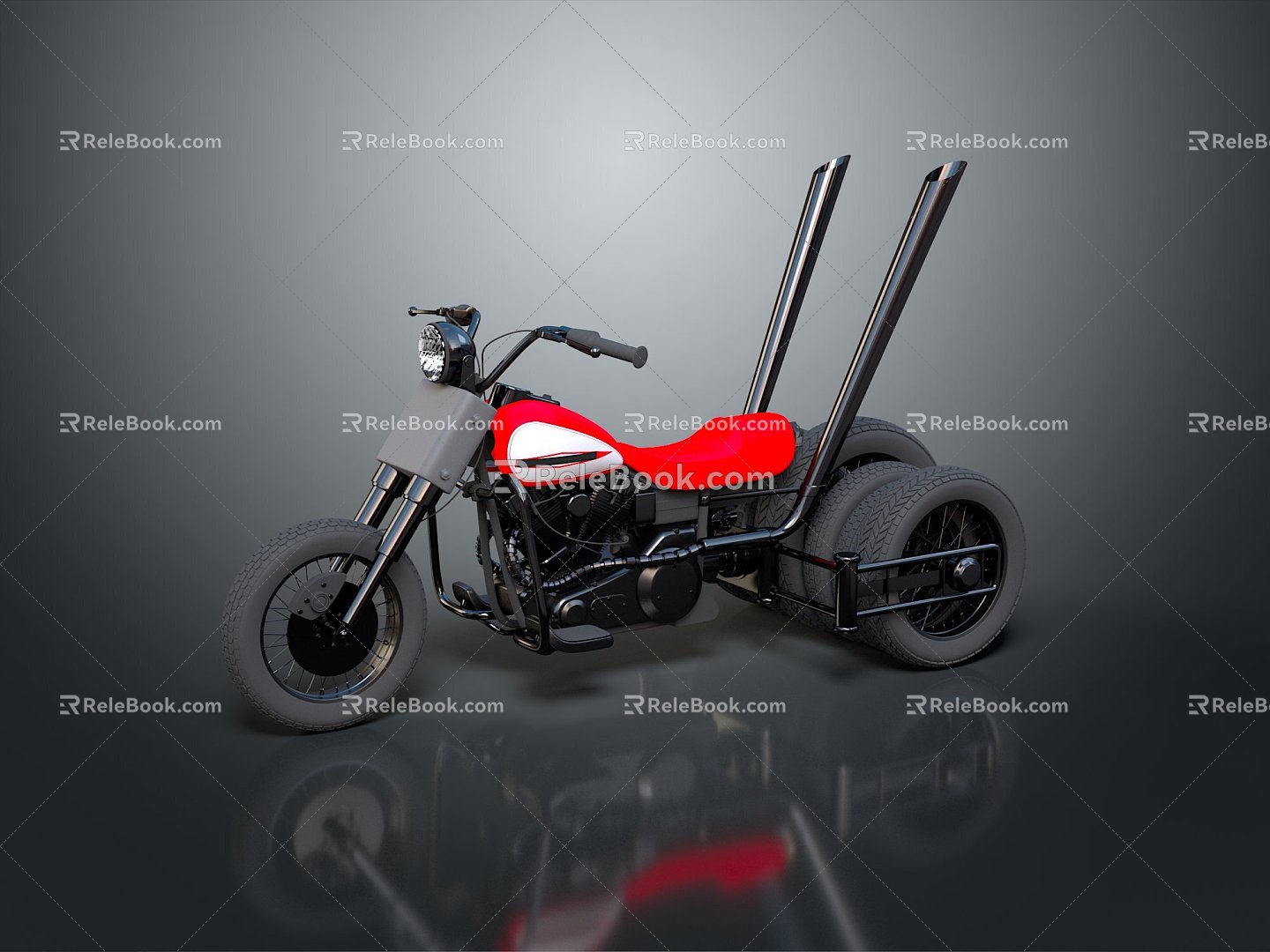 Motorcycle Two-wheeled Motorcycle Cross-country Motorcycle Road Race Motorcycle Motor Vehicle Transport 3d model