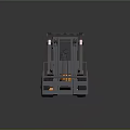 Orange and Gray Forklift With Cabin Front Forks and Wheels on Reflective Surface
