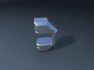 Modern Display Shelf With Sleek Metal Structure And Multi Tier Design 3d model