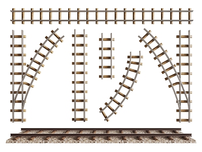 modern train track railway track railway track railway traffic accessories model