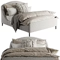 Modern Bedroom Featuring Upholstered Bed Neutral Pillows Cozy Duvet And Minimalist Design