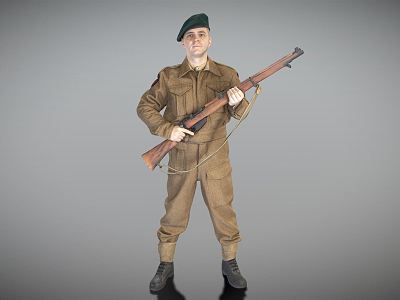 Modern Man British Stormtrooper Soldier model