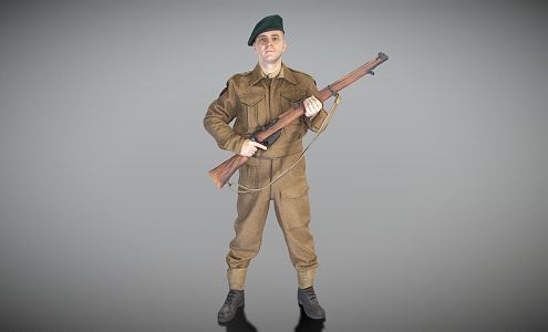 Modern Man British Stormtrooper Soldier 3d model