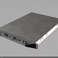 Modern Rectangular Electronic Control Panel With Textured Surface And Interface Components