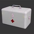 Medical First Aid Kit with Secure Lock and Portable Handle for Emergency Supplies Storage