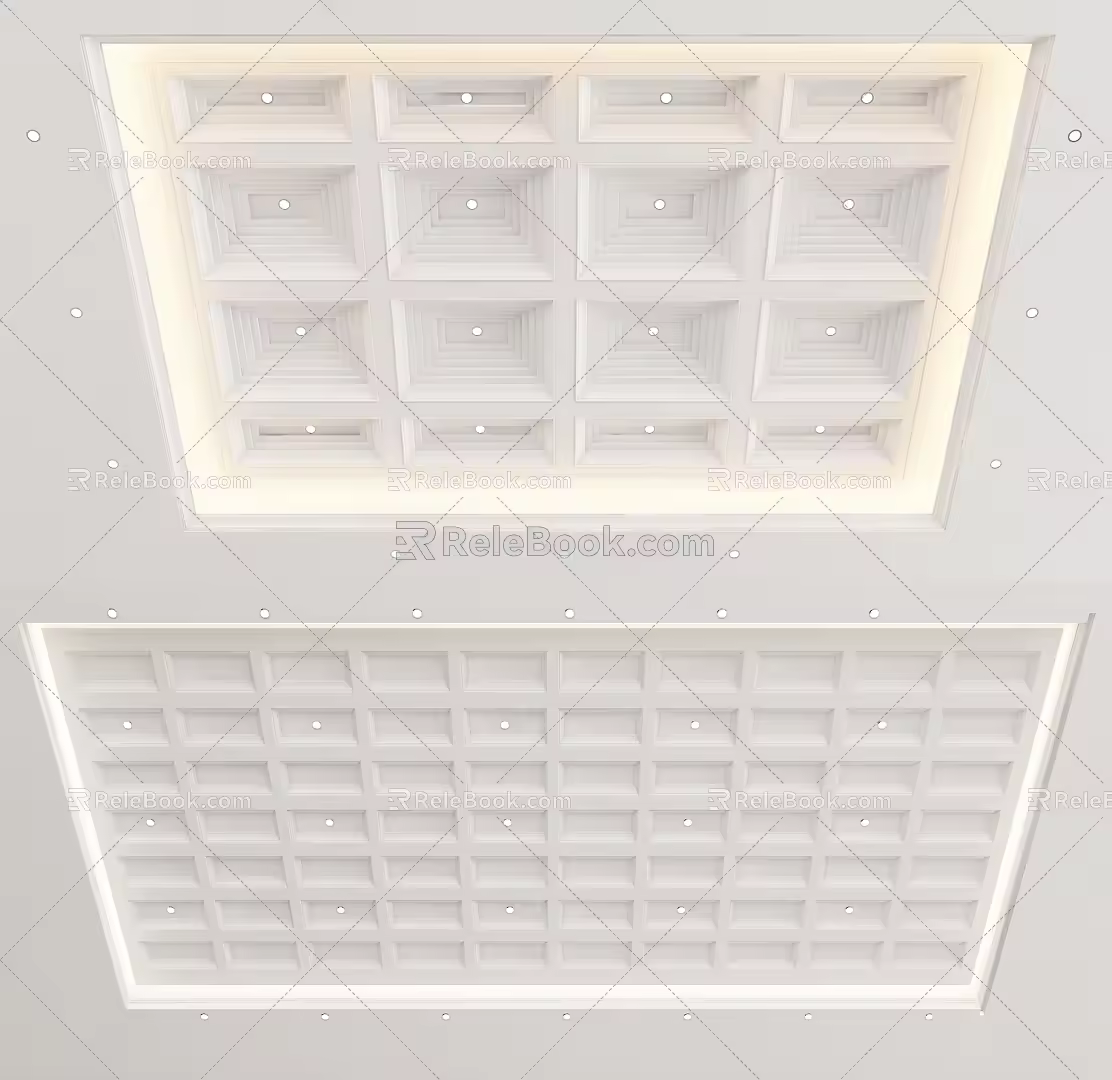 European-style ceiling 3d model