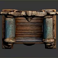 Ornate Wooden Chair With Intricate Dragon Carvings On Backrest And Armrests