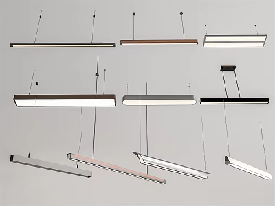 Modern Pendant Lights With Various Styles And Colors For Contemporary Interior Lighting Design 3d model