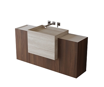 modern sink bathroom cabinet bathroom cabinet 3d model