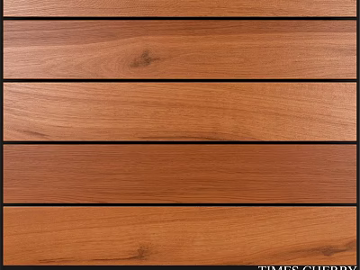 High Quality Cherry Wood Components With Natural Grain And Smooth Surface 3d model