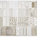 Modern Decorative Room Dividers With Various Intricate Patterns And Designs 3d model