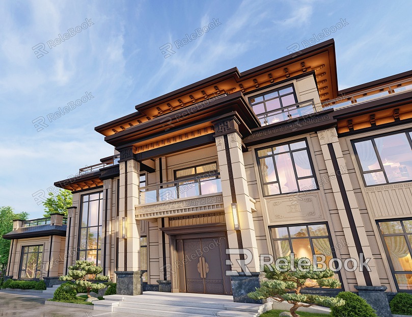 New Chinese Villa model