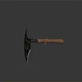 Sharp Axe With Wooden Handle And Metal Blade As Traditional Weapon