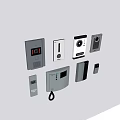 Modern Video Doorbell Access Control Video Doorbell Intercom 3d model