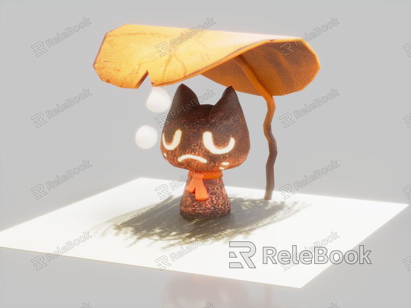 Modern game character cartoon cat animation cat model