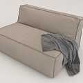 Fabric Lazy Sofa Single Sofa 3d model