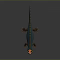 Lizard Anime Lizard Cartoon Lizard Reptile Cold Blooded Animal Reptile 3d model