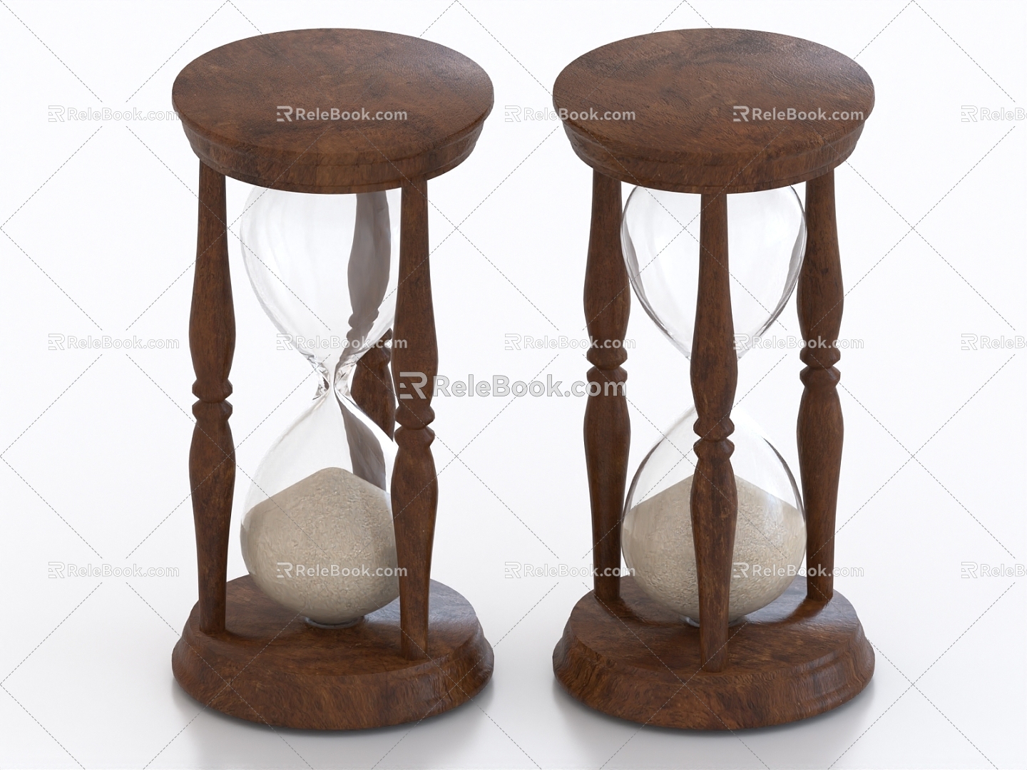 Hourglass timer ornaments 3d model